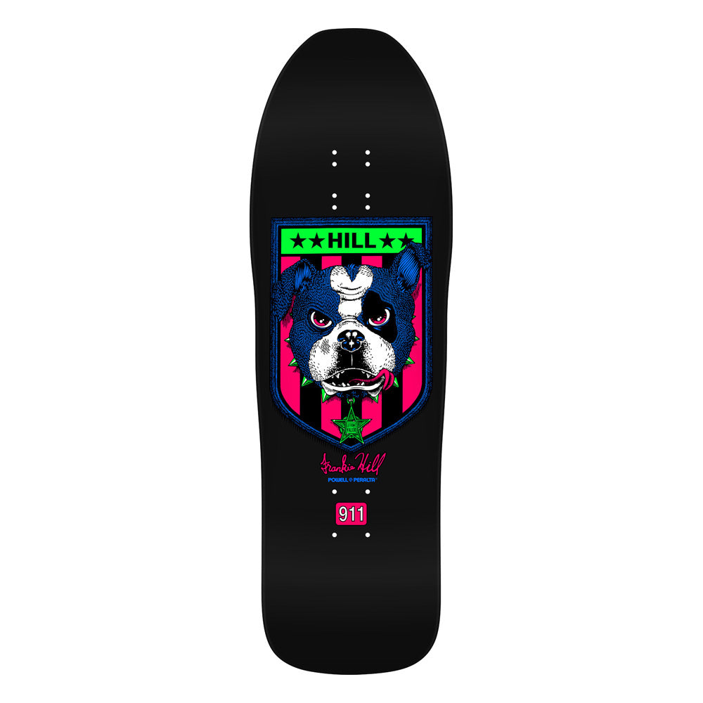 10.0in x 31.5in FRANKIE HILL BULLDOG BLACKLIGHT SKATEBOARD DECK