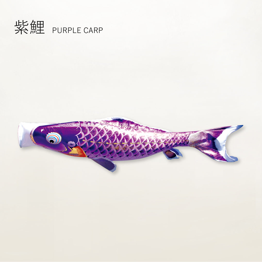 紫鯉 よろこびの鯉【千寿】単品鯉のぼり – 晴れと暮らす