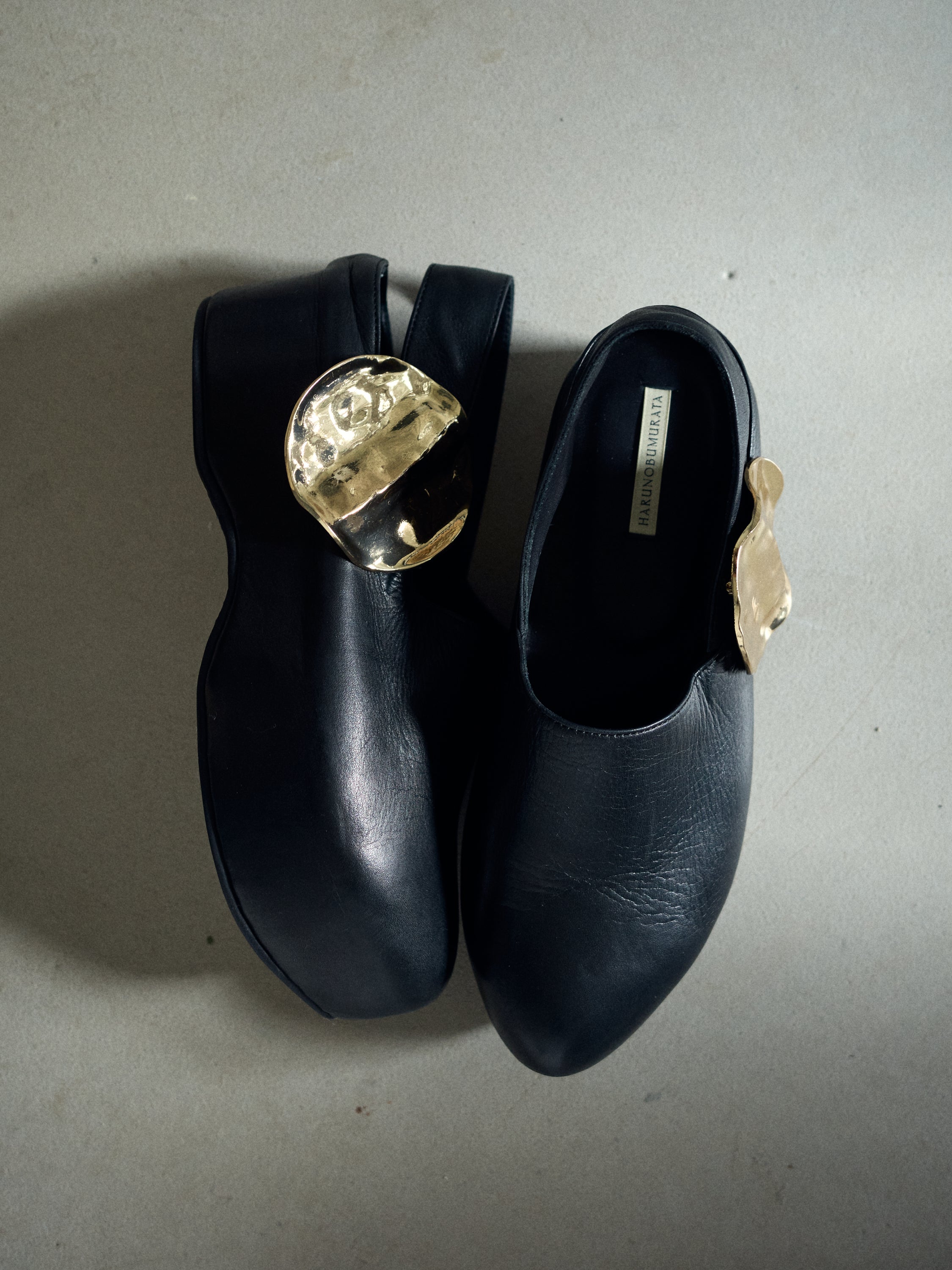 BAUER - ROUND TOE PLATFORM LEATHER SHOES – HARUNOBUMURATA