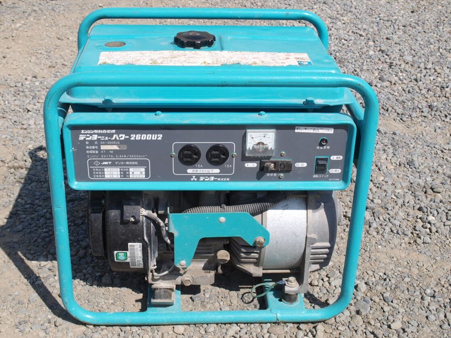 デンヨー GA－2606U2 エンジン駆動発電機 ガソリンエンジン 中古