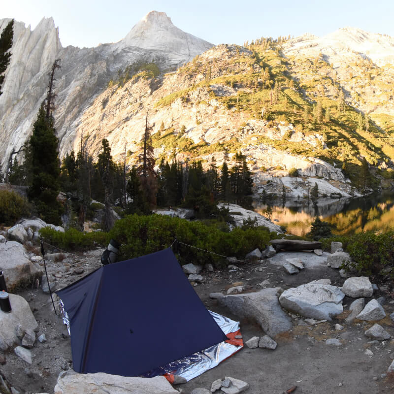 タープ設営バリエーション その1｜CT Tarp ベース－Hiker's Depot