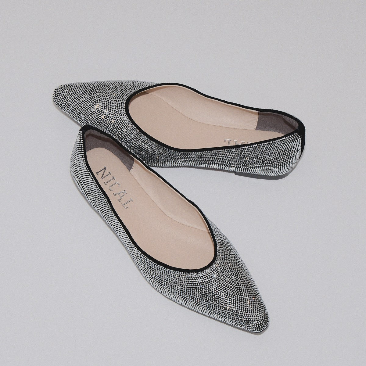 ラインストーンフラットパンプス/554111