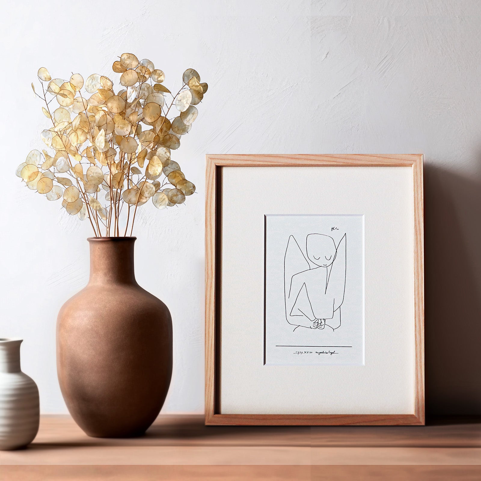 パウル・クレー「忘れっぽい天使」アートポスター（フレーム付き