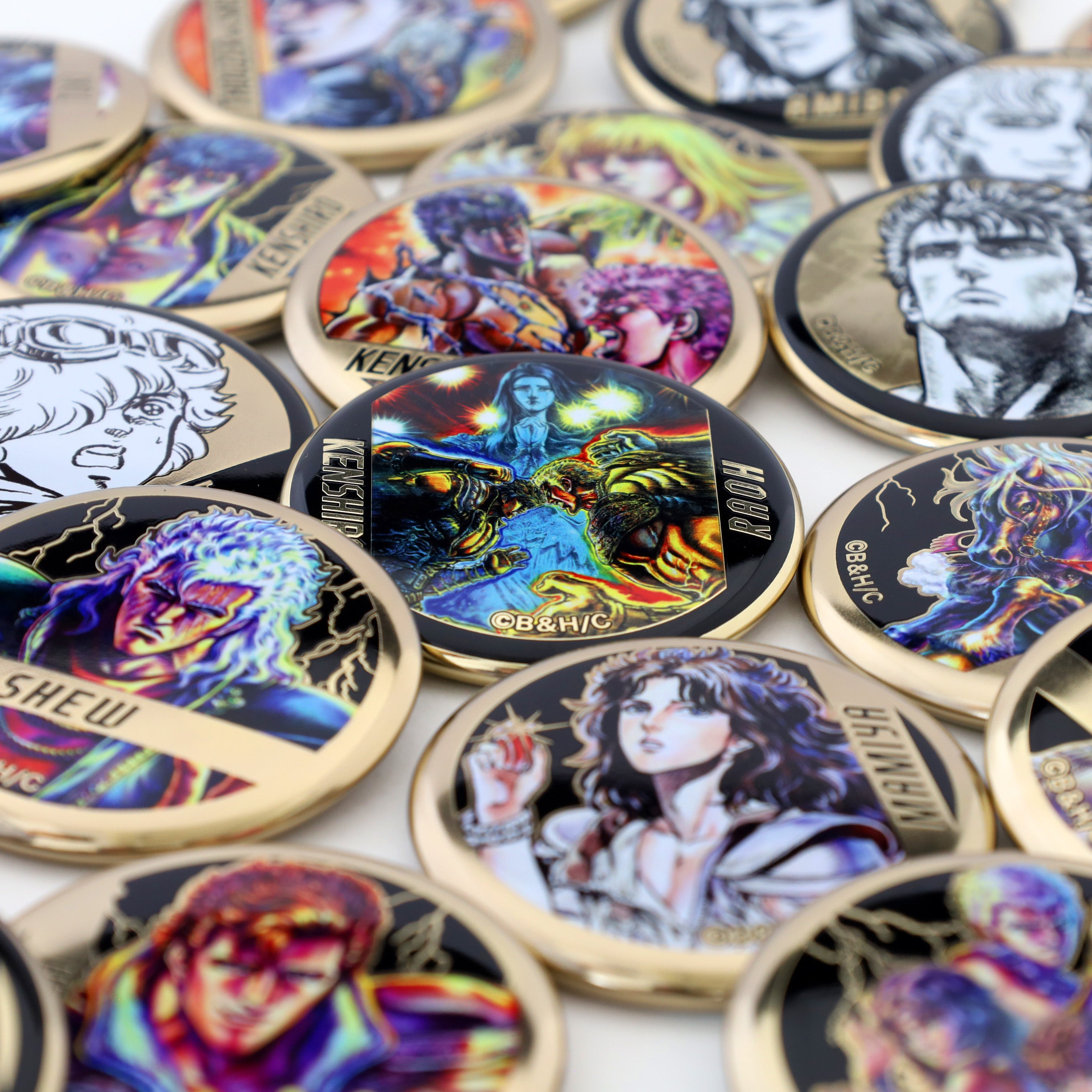 ブラインド メタルアート缶バッジ – 北斗の拳 40周年大原画展 -公式