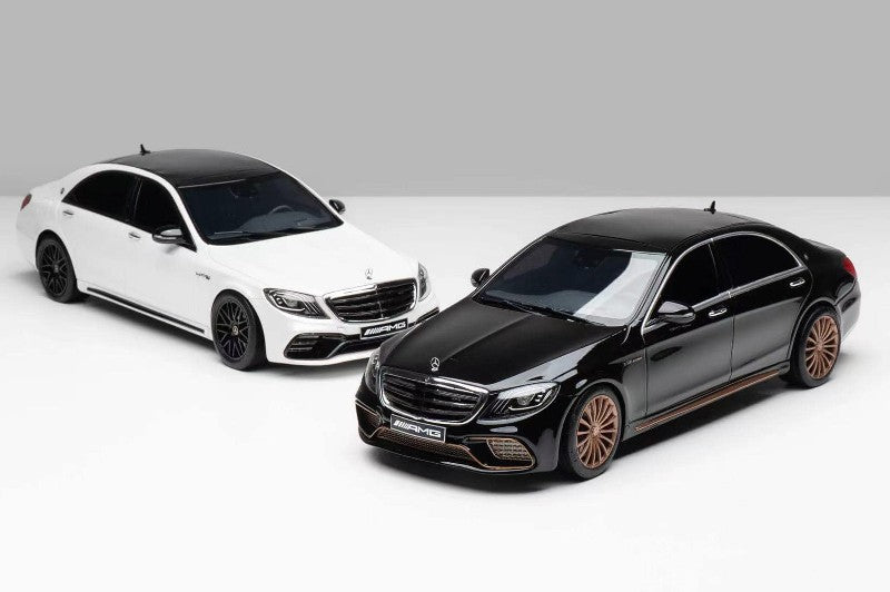 Vehicle Art 1:18 Mercedes-Benz AMG S63/S65 White/Black – Horizon