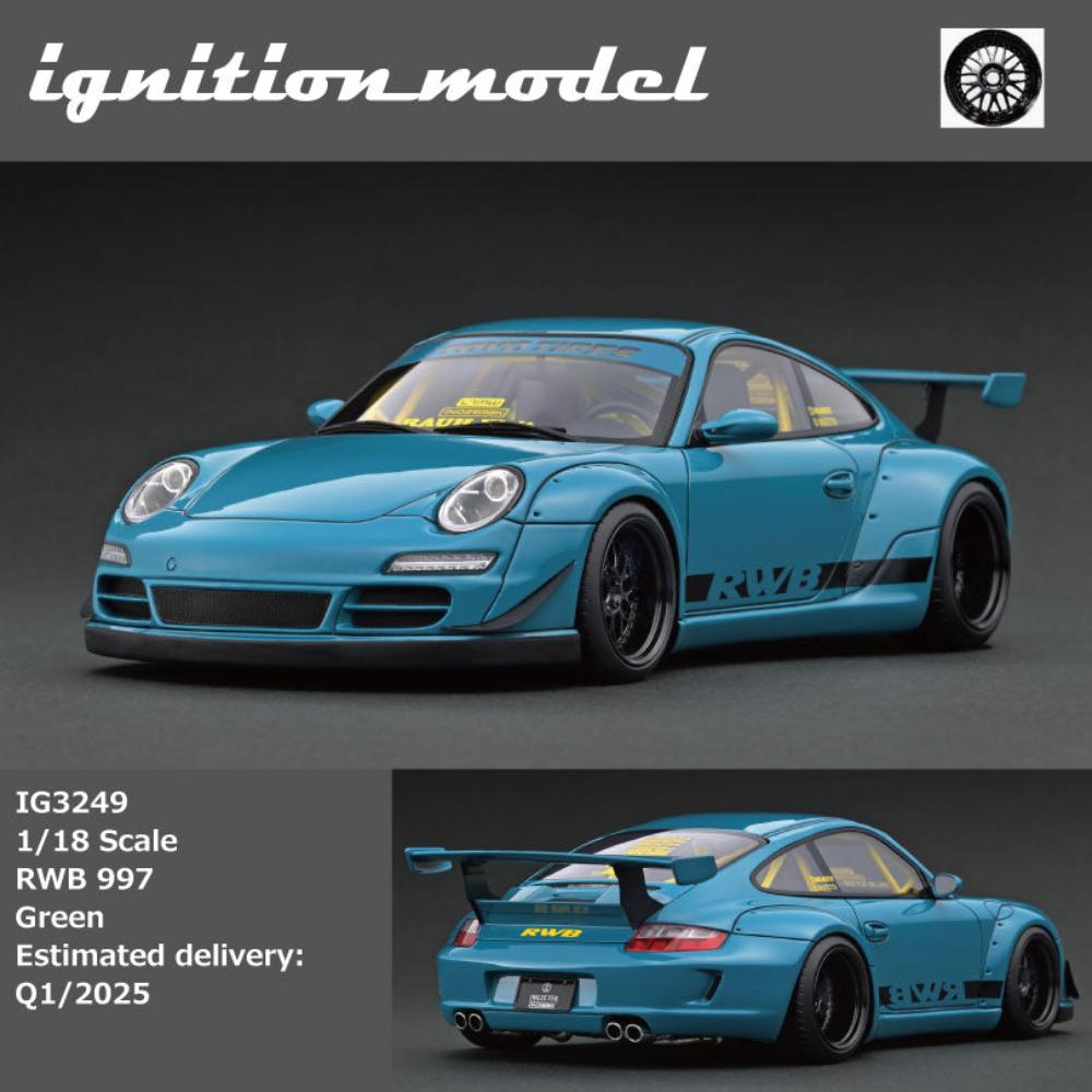 Ignition Model 1:18 Porsche RWB - Green – Horizon Diecast