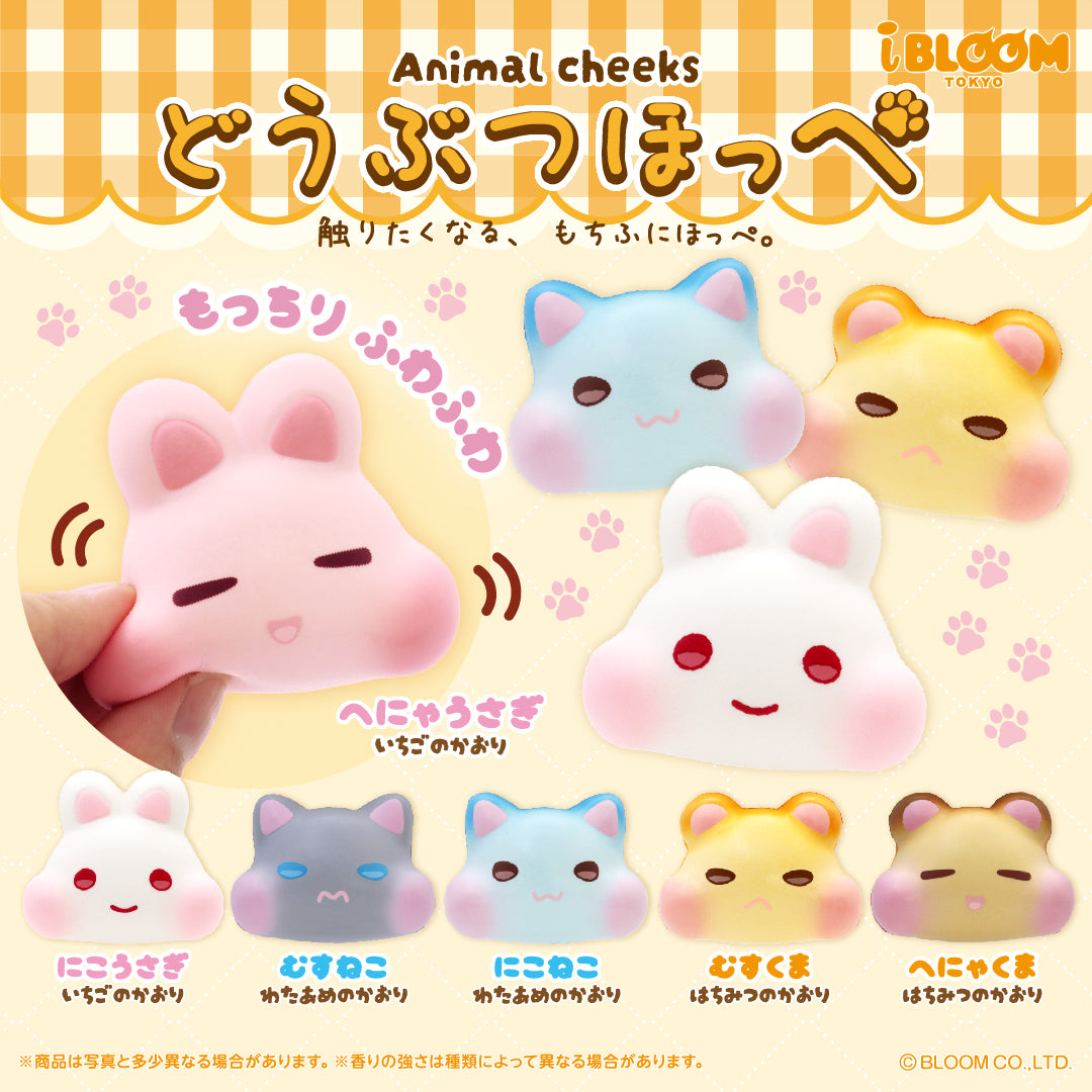 カプセルトイ］どうぶつほっぺ スクイーズ – i-BLOOM SQUISHY OFFICIAL