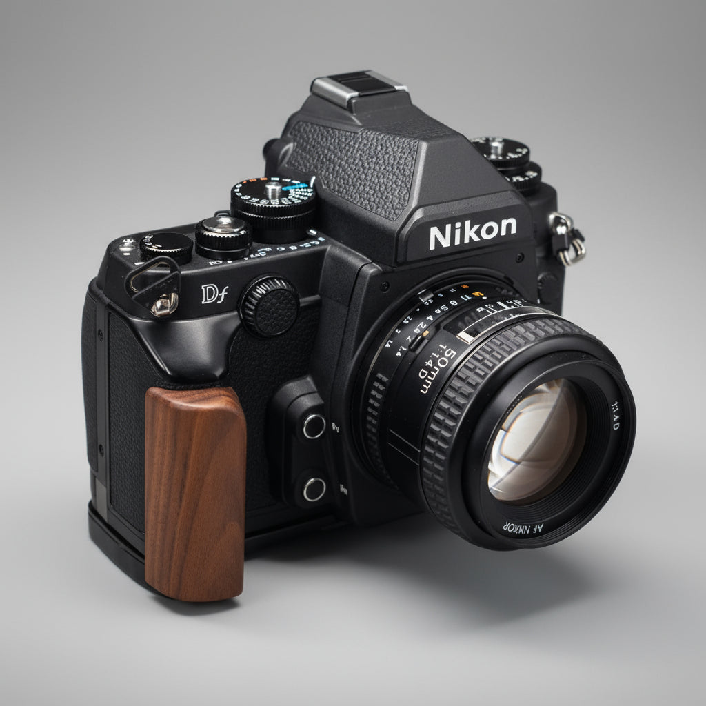 Nikon Df ハンドグリップ - 高級木製グリップ YW エディション