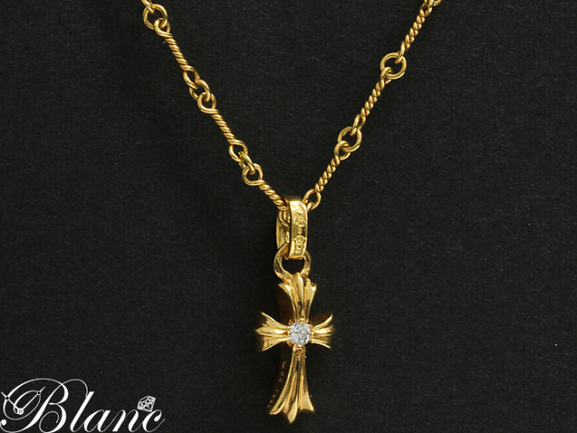 中古品】 クロムハーツ ◇ 22K ベビーファット W/ダイヤモンド ボス