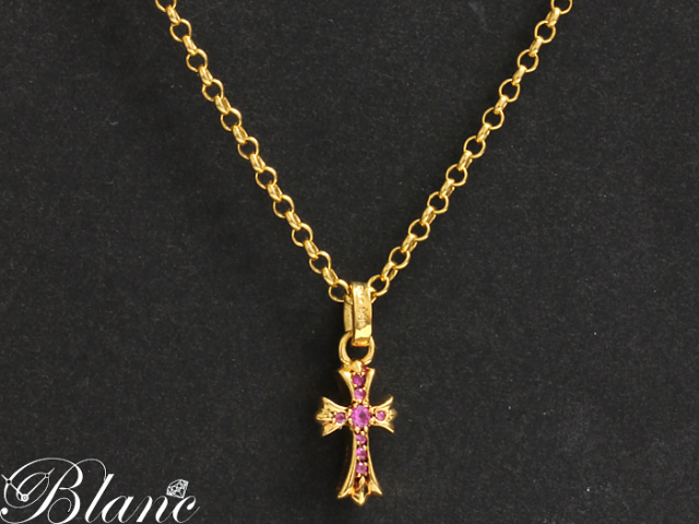 中古美品】 クロムハーツ ◇ 22K ベビーファット チャーム with パヴェ