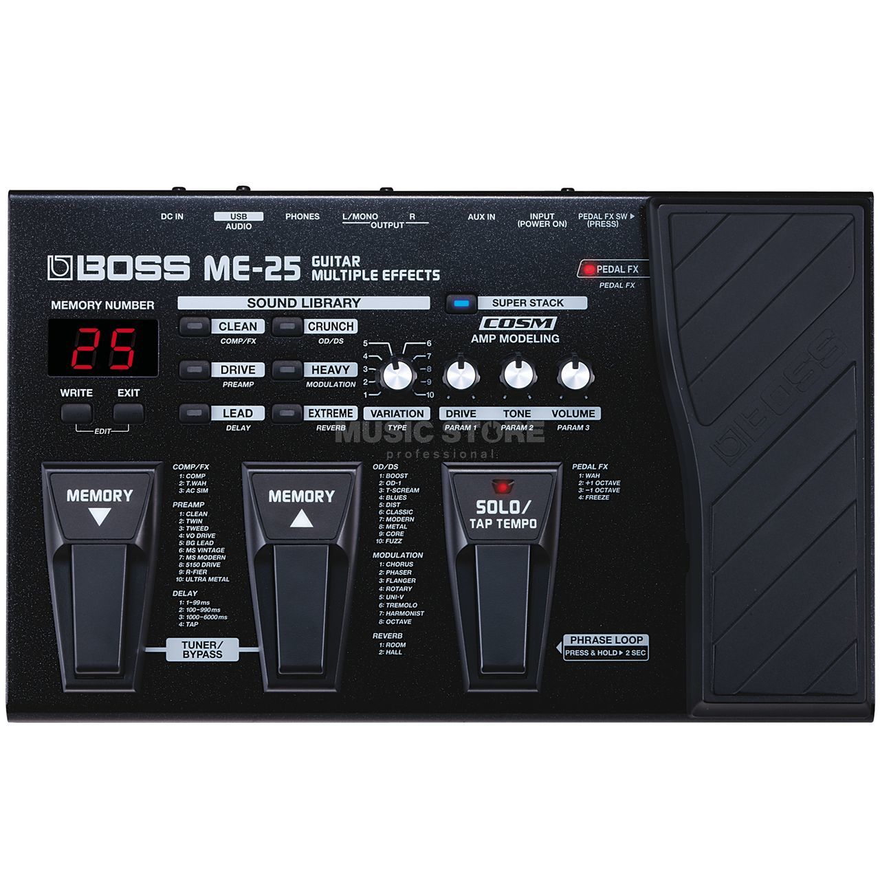 Boss ME-25 Guitar Multi Effects | MUSIC STORE professional