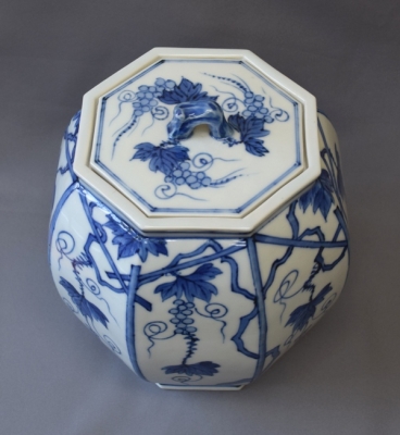 二代平安北峰 青華葡萄棚 水指 | 茶道具 小西康のぶろぐ