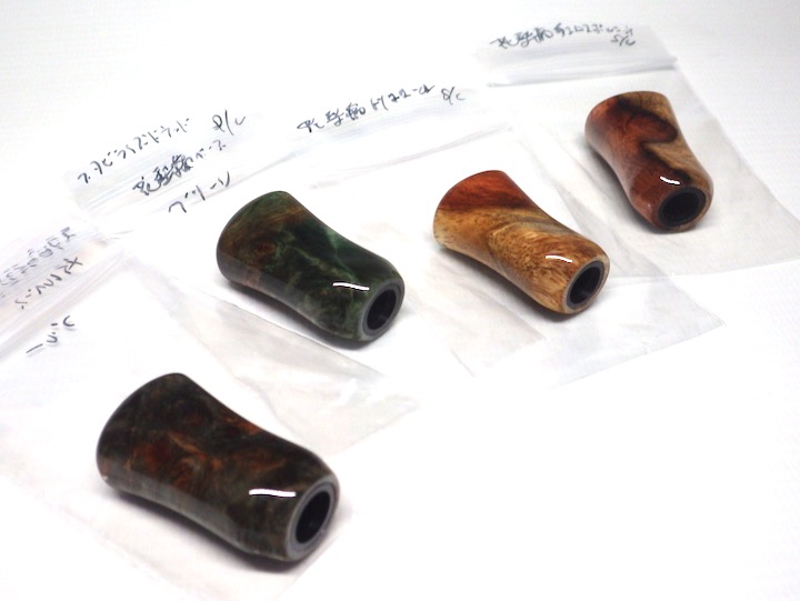 わたらせ樹脂工房製スタビライズドウッドノブ シマノ用左