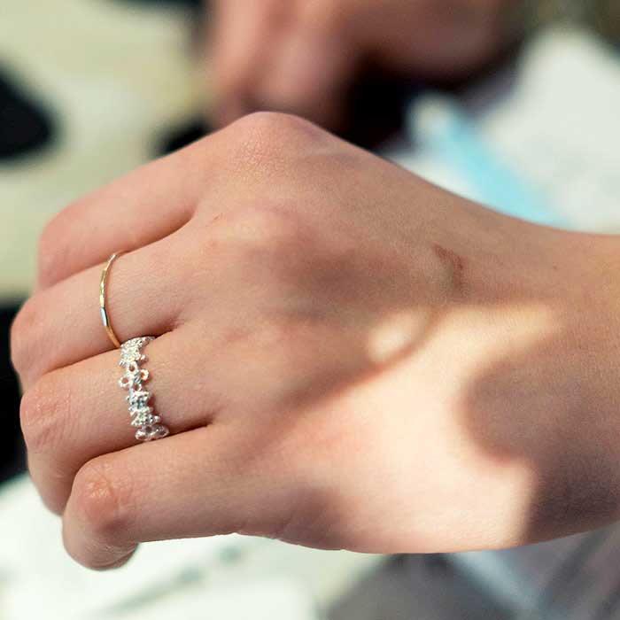 ミナペルホネンbeads garden シルバーリング | Lin total fashion