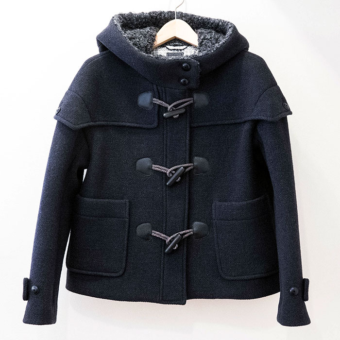 ミナペルホネン nordic moss ショートダッフルコート #navy | Lin