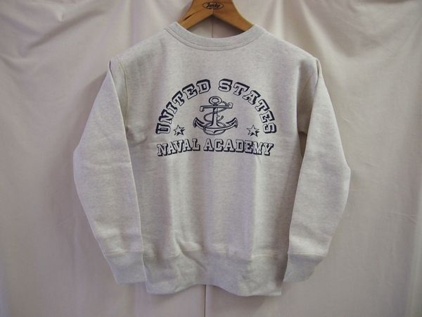ウエアハウス×U．S．ネイバルアカデミー4本針クルーネック