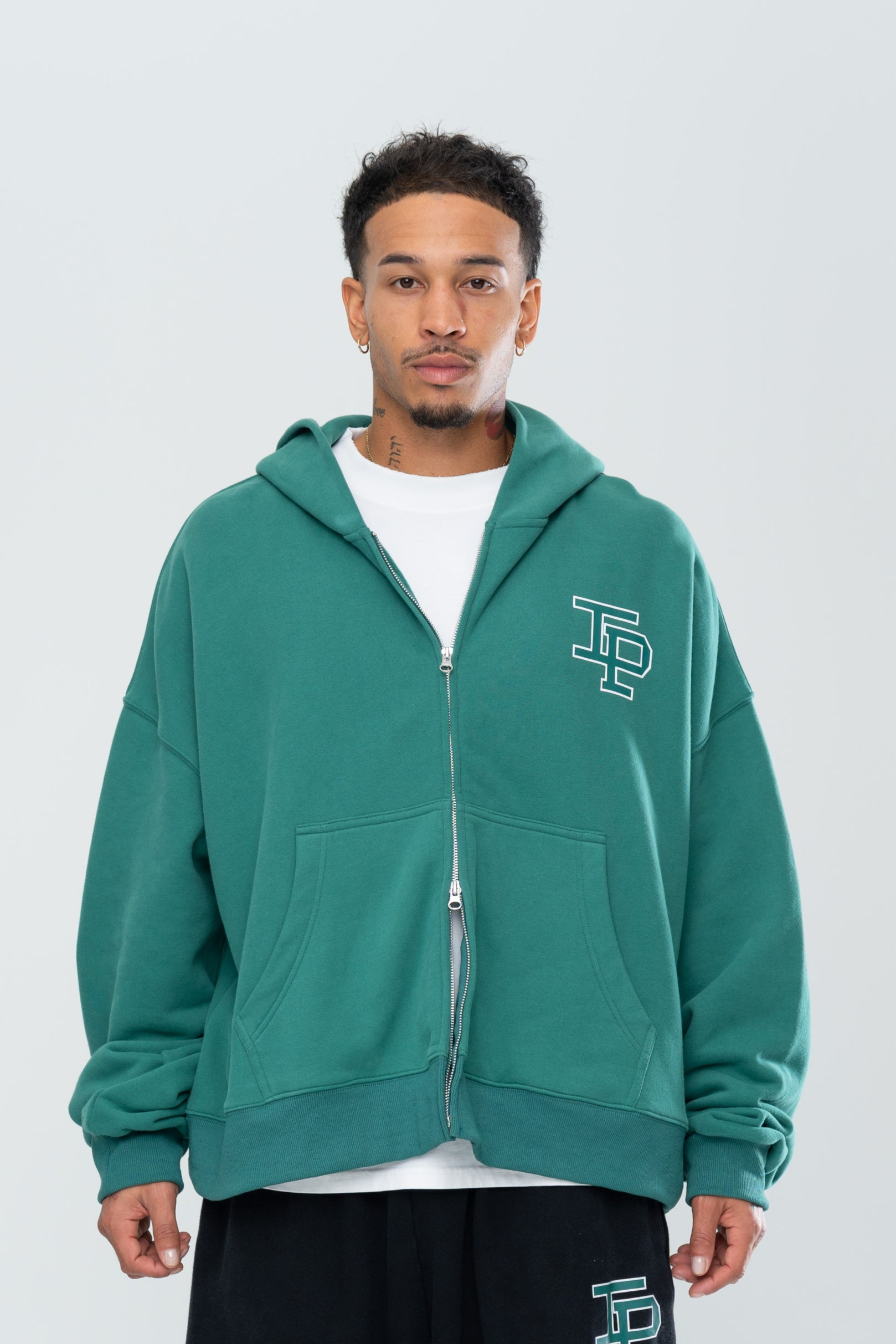 CLASSIC DOUBLE ZIP HOODIE - FOREST GREEN – Inaka Power