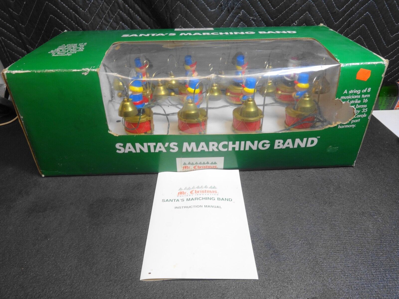 MR. Christmas Santa's Marching Band 8 Musical Bells 35 Songs