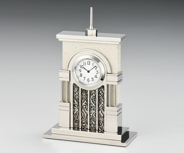 WAKO STL004W ホワイトマーブル置時計 WAKO STL004W ホワイトマーブル