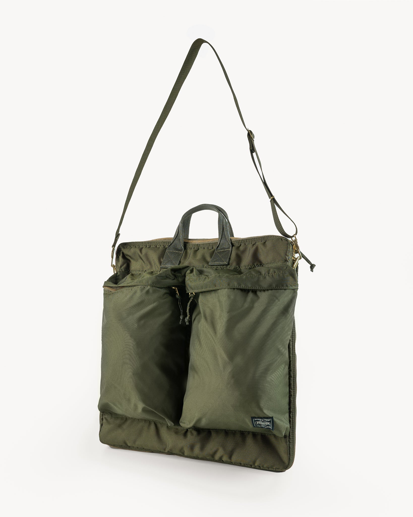 Porter - Yoshida & Co. - Force 2Way Helmet Bag (S) - Olive – Iron