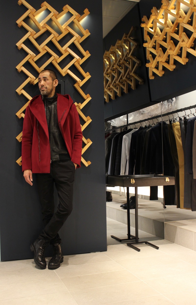 junhashimoto -CUT OFF WRAP HOODED SHORT COAT- | junhashimoto