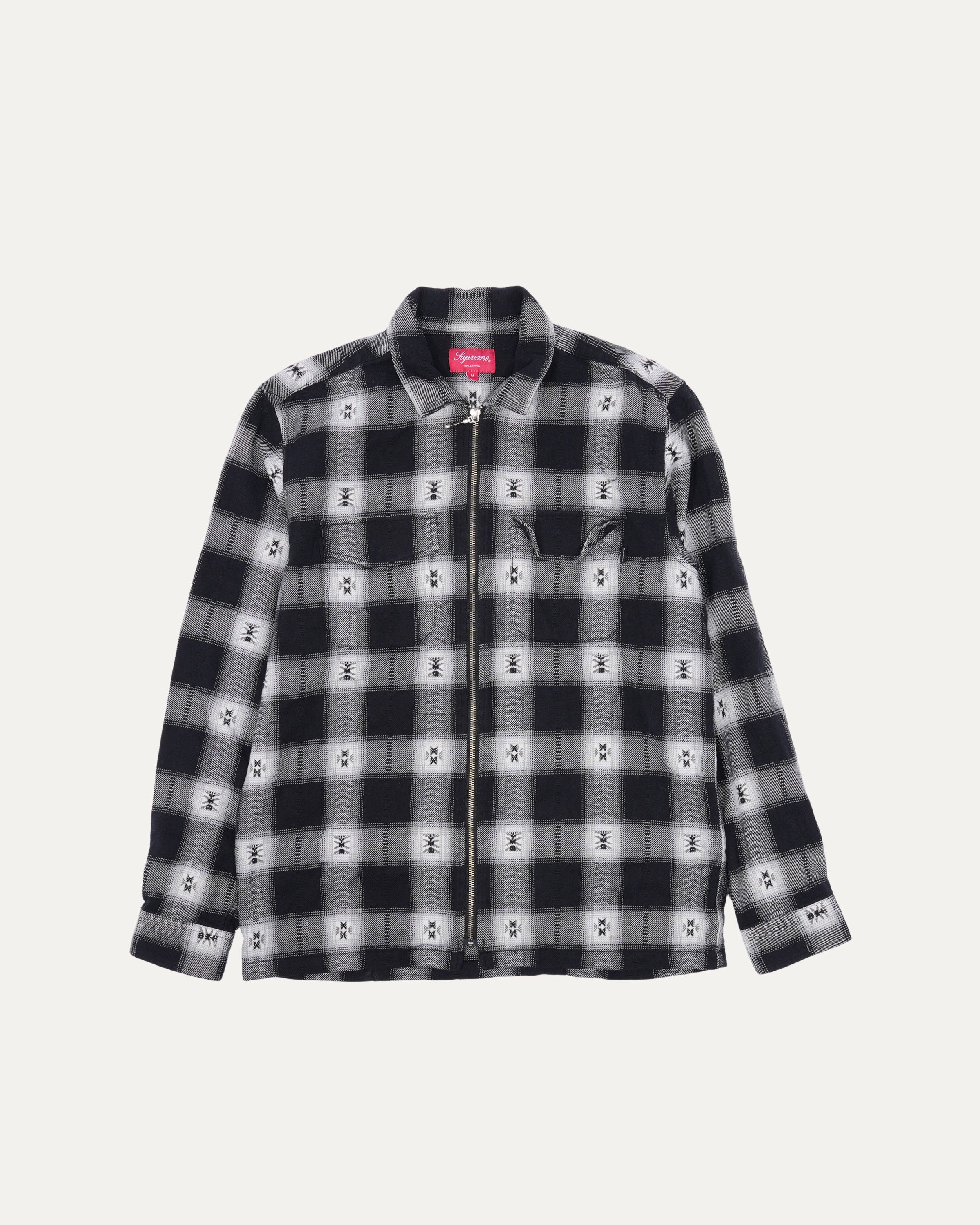 Supreme Plaid Flannel Zip Up Shirt – Justin Reed