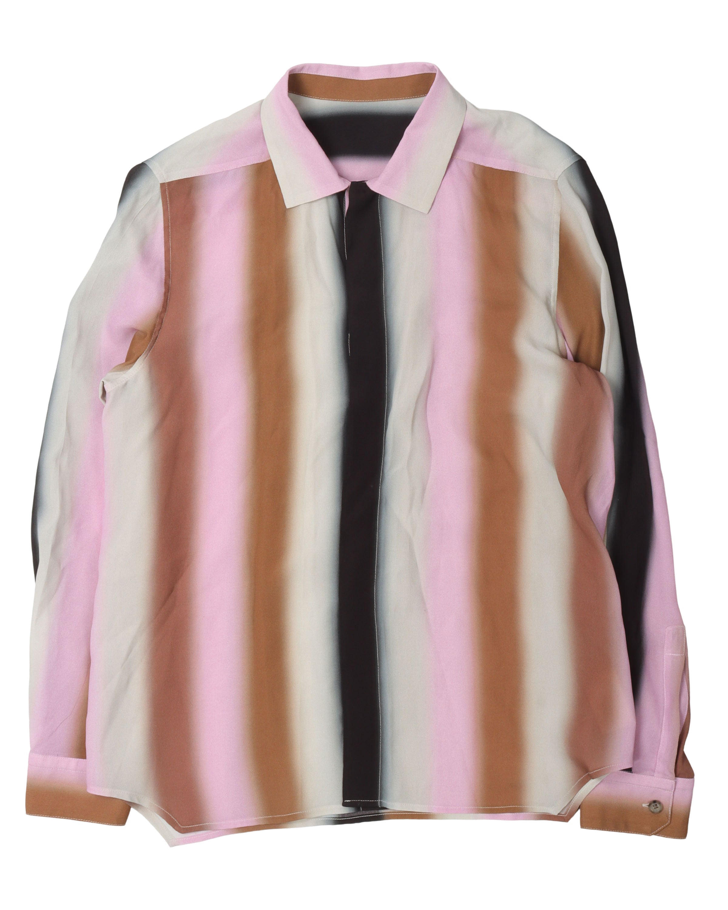 Rick Owens Phlegethon SS21 Striped Button Up Shirt – Justin Reed