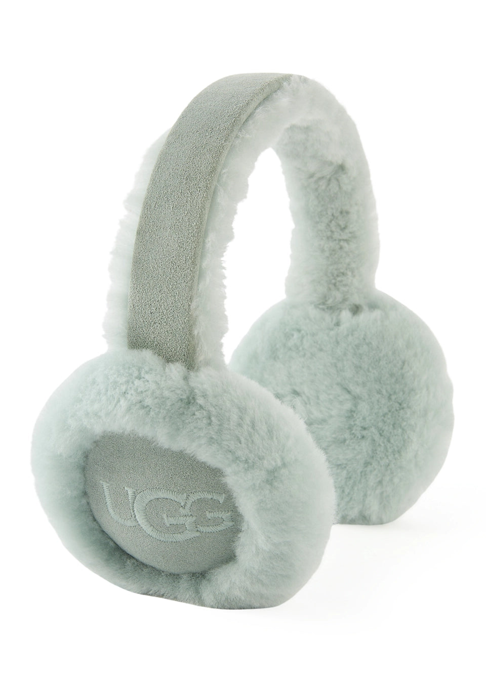 Sheepskin Embroidery Earmuff Grey Mist - UGG