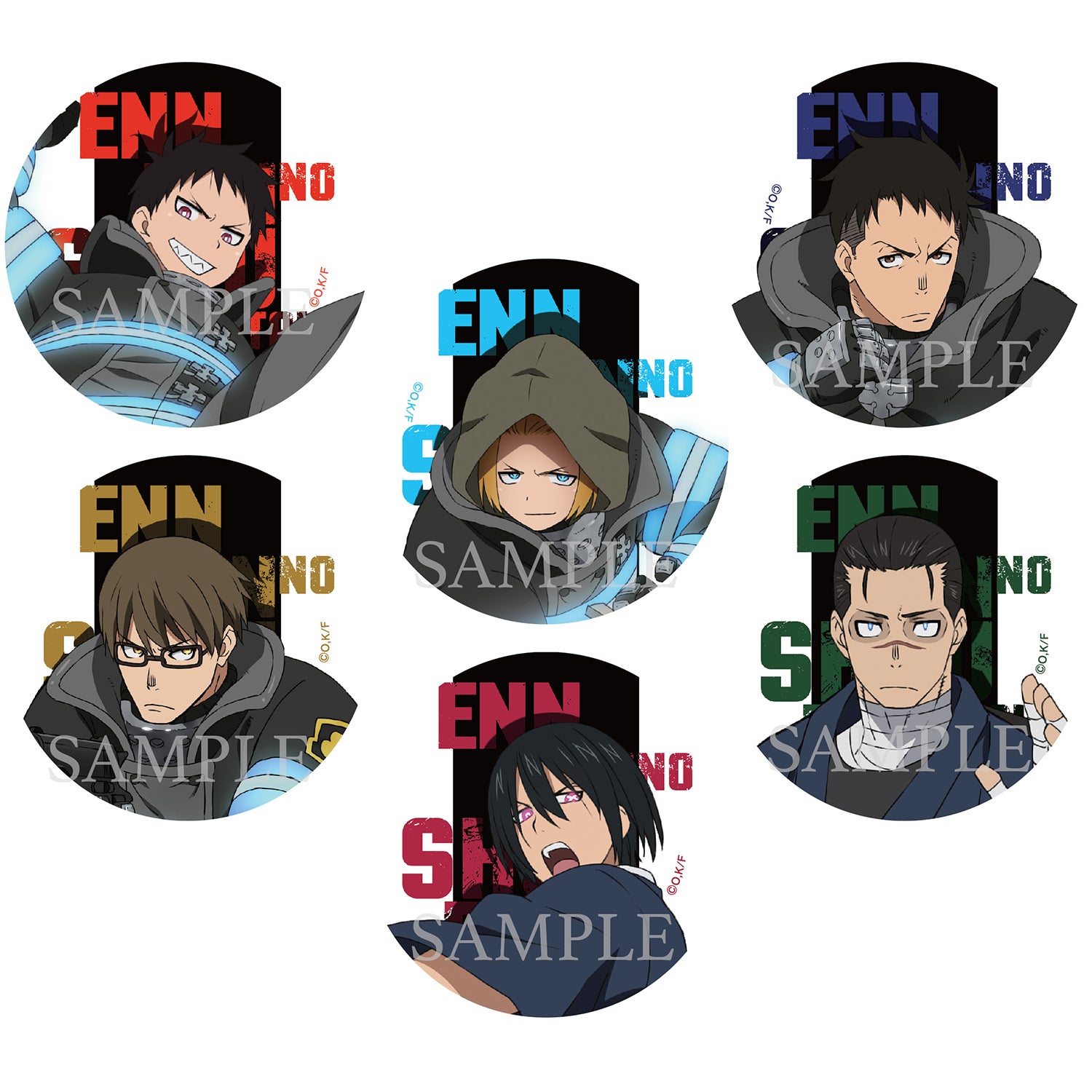 炎炎ノ消防隊 描き下ろし 缶バッジ（全6種） - Tokyo Otaku Mode