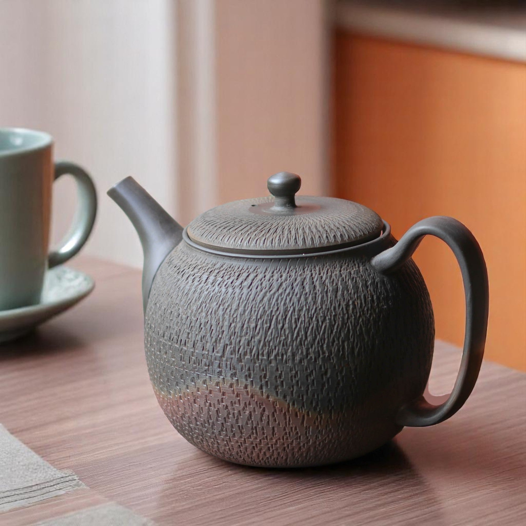 常滑焼 急須 | ビリ珈琲ポット | 火窯変 | 玉光陶園