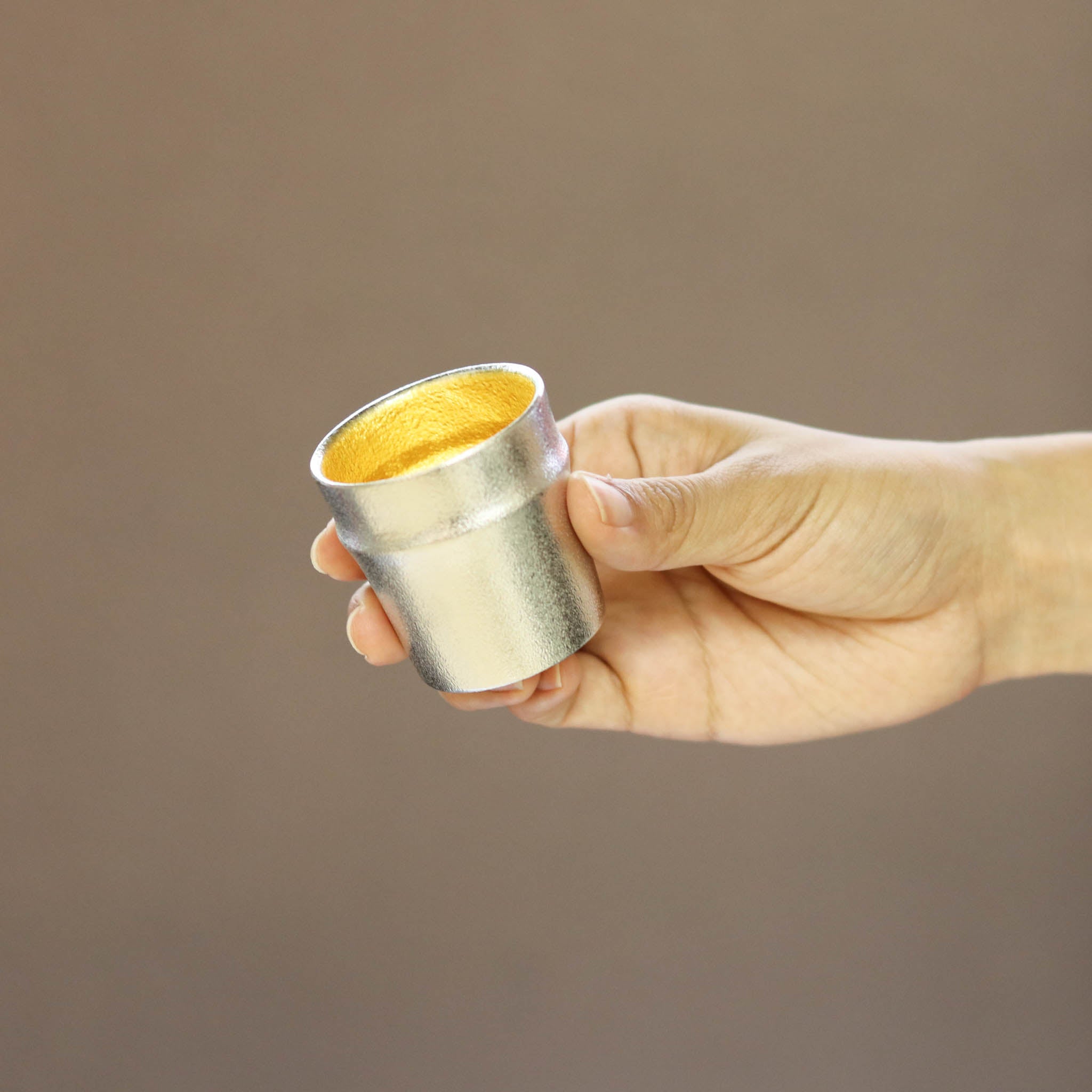 錫器 酒器 | ぐい呑み | 竹 | 金箔 | 能作