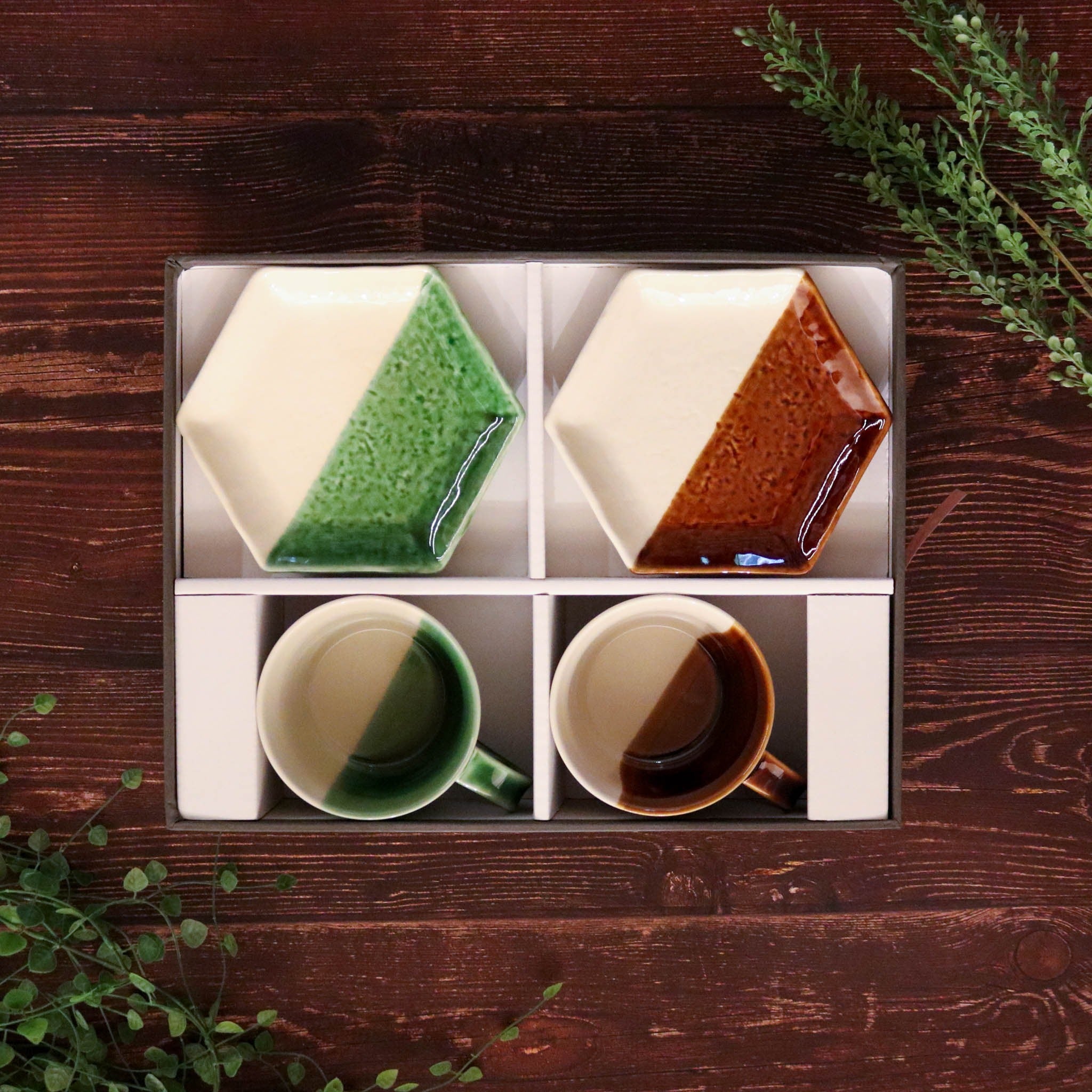 瀬戸焼 | マグカップ・取皿セット | おだやか | m.m.d.