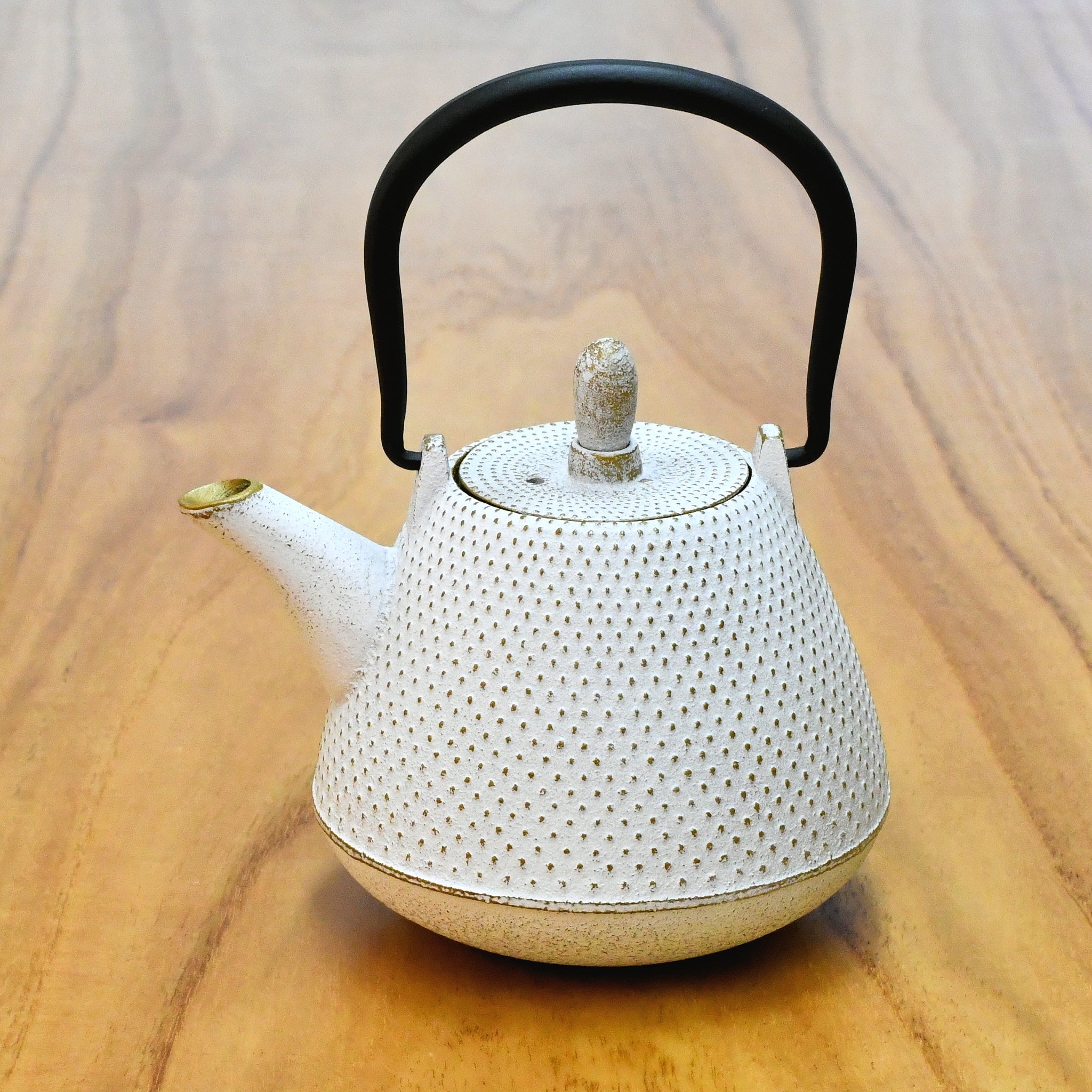 南部鉄器 急須 | 富士型 霰 | WHG 白ゴールド | ロジアソシエイツ