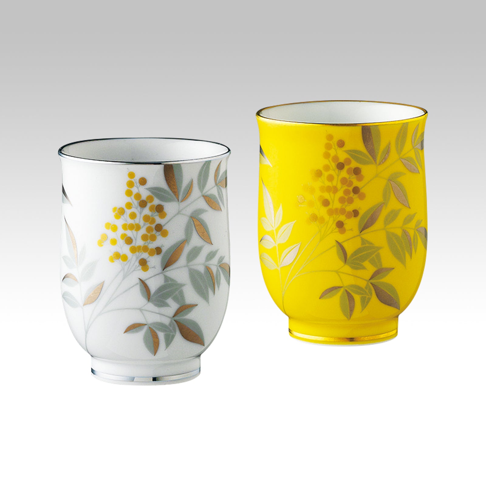 有田焼 湯のみ | ペア湯飲み | 燦彩南天(さんさいなんてん) | 香蘭社