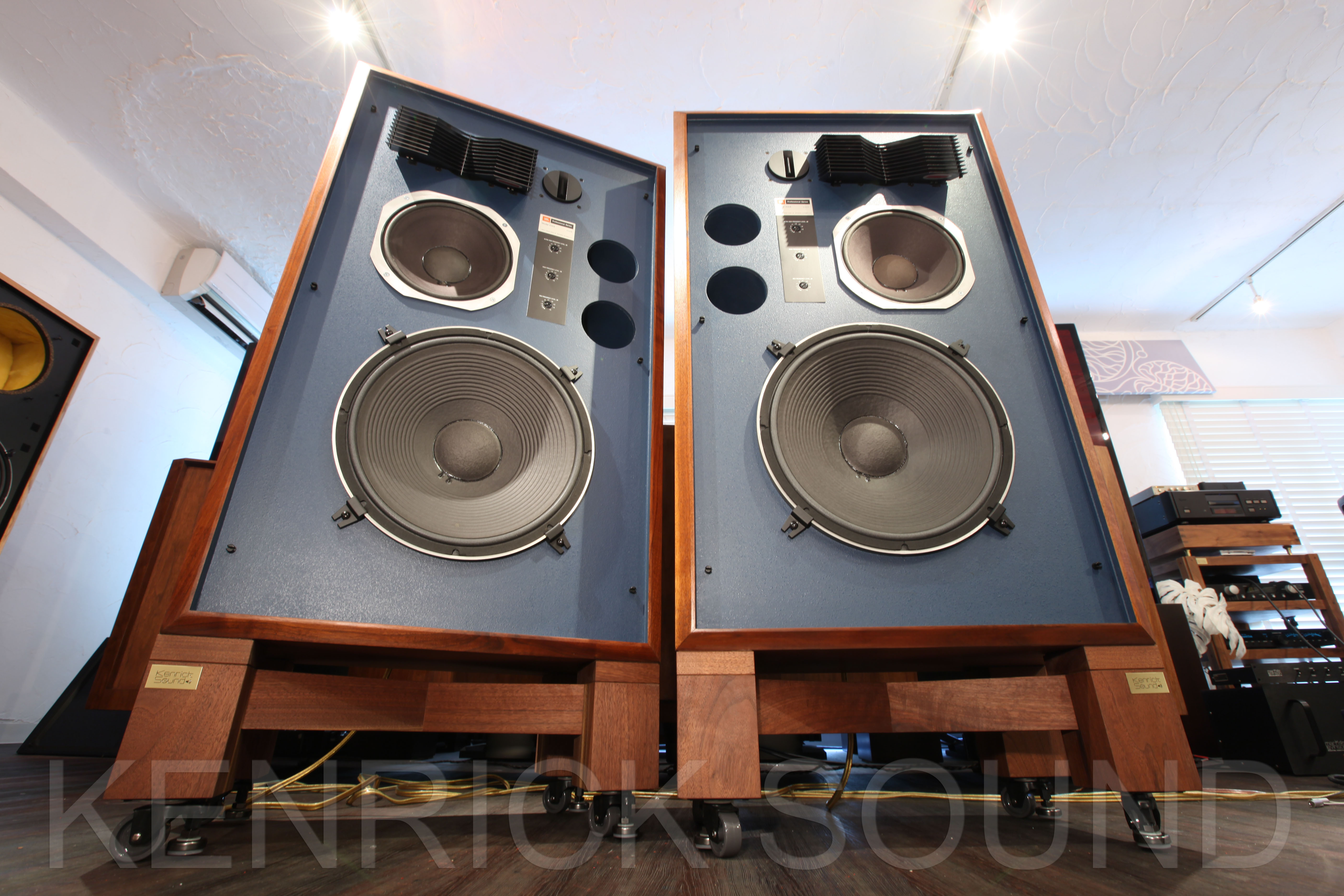 JBL 4344 定番モニター 新品ウォールナットスタンド付き - ケンリック