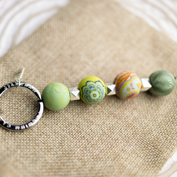 Green Fern 4-Ball Keychain - JILZARAH