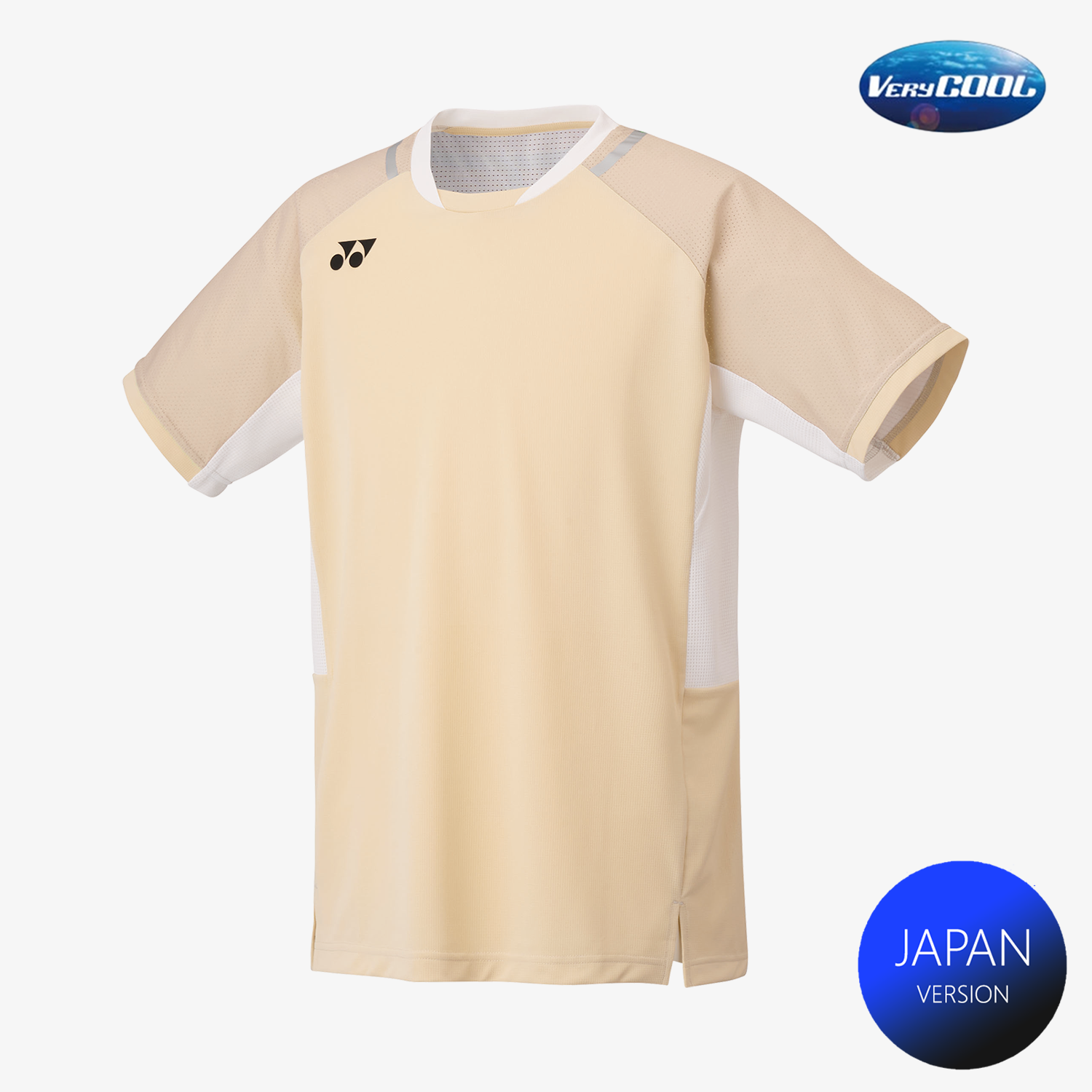 Yonex Men's Crew Neck Shirt 10633 (Ice Beige) – JoyBadminton