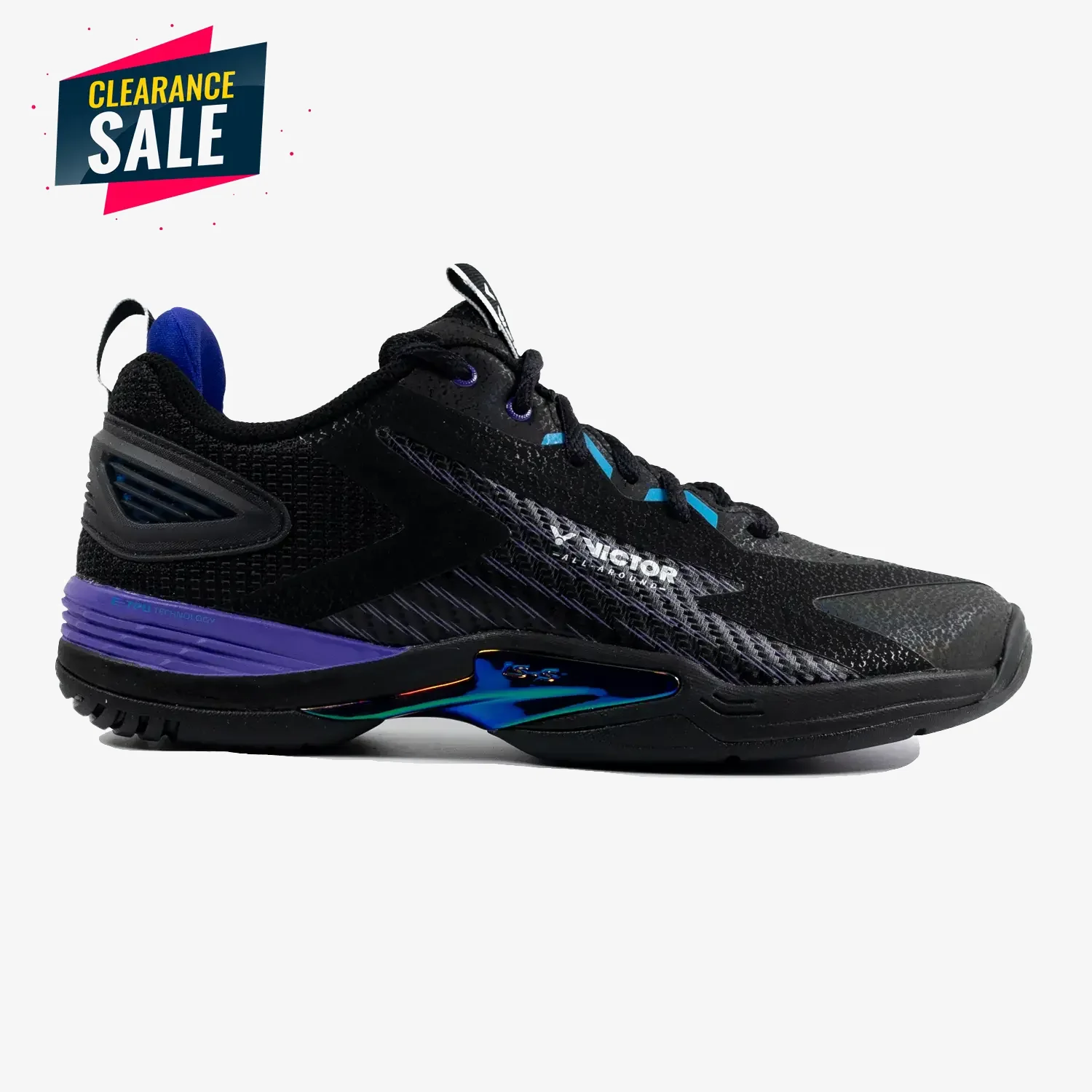 Victor x LZJ A970ACE C (Black/Purple) - JoyBadminton