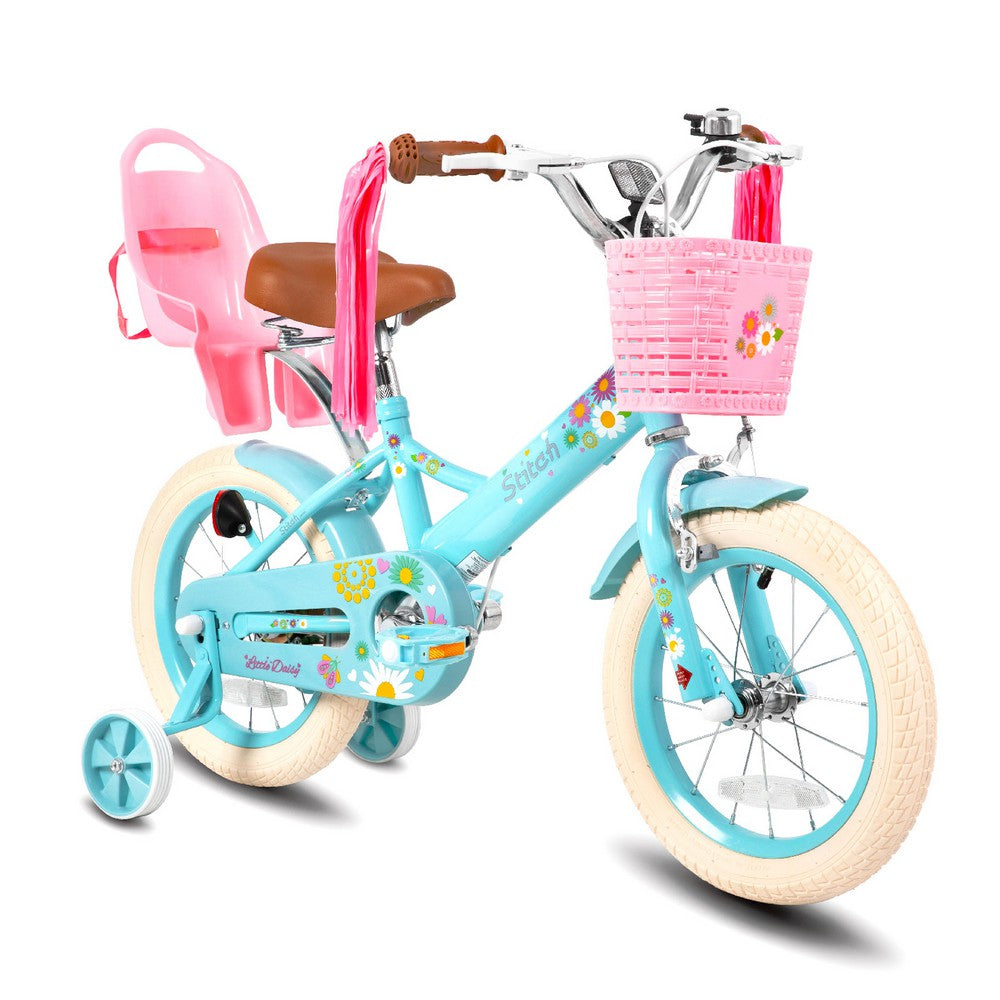 Little Daisy 2-7 Years Girls Bike｜Doll Bike Seat + Dual Handbrake
