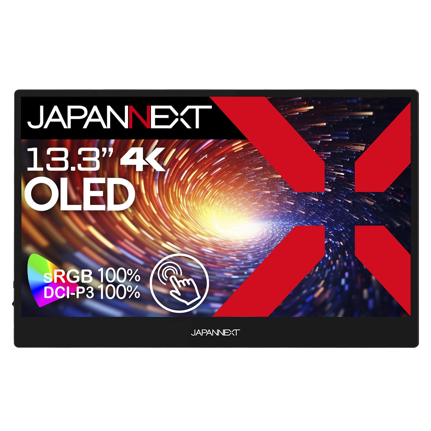 JAPANNEXT 13.3インチ 有機EL(OLED)パネル搭載 10点マルチタッチ対応