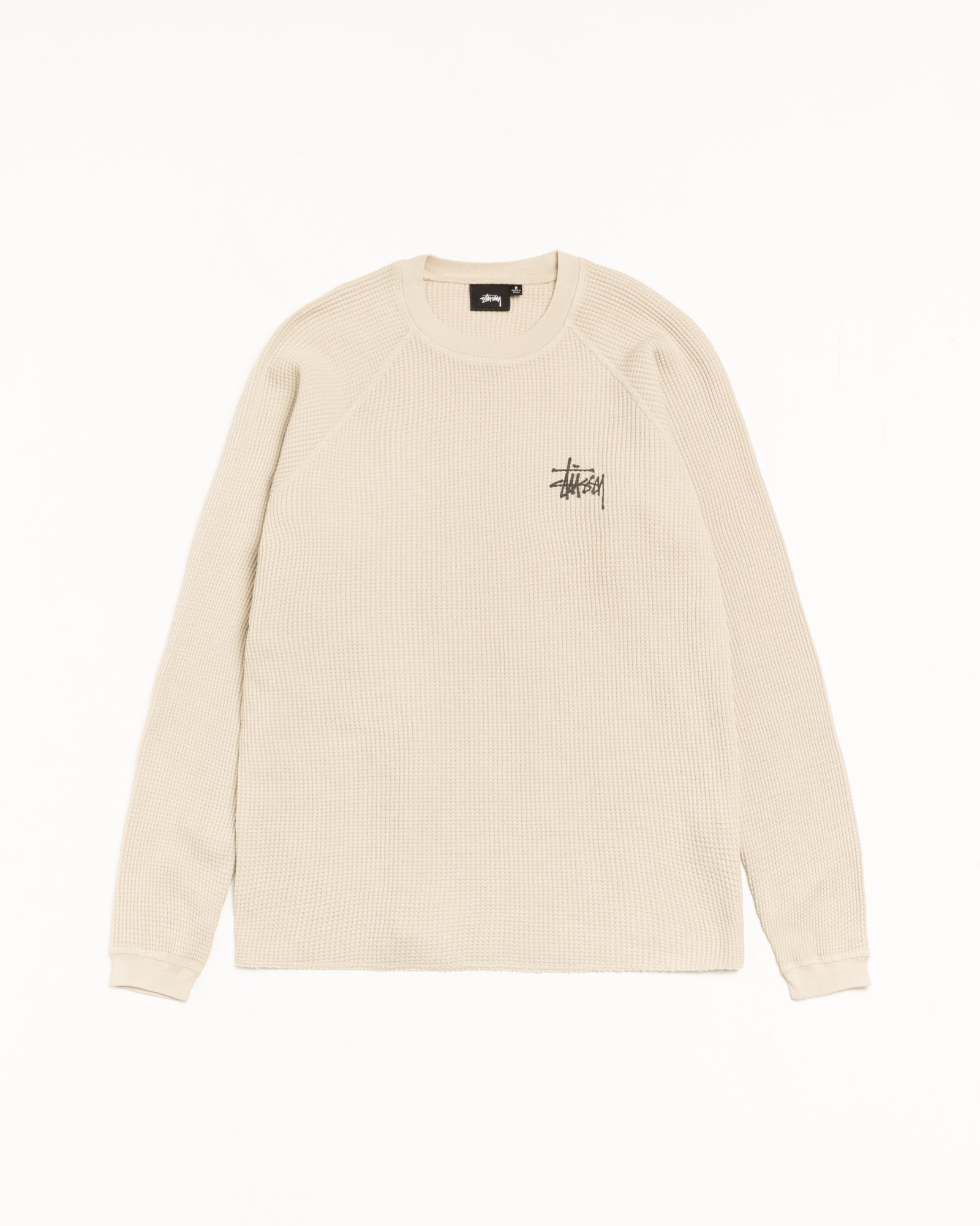 Basic Stüssy Thermal – Bone | Tops & Knits | Stüssy Japan
