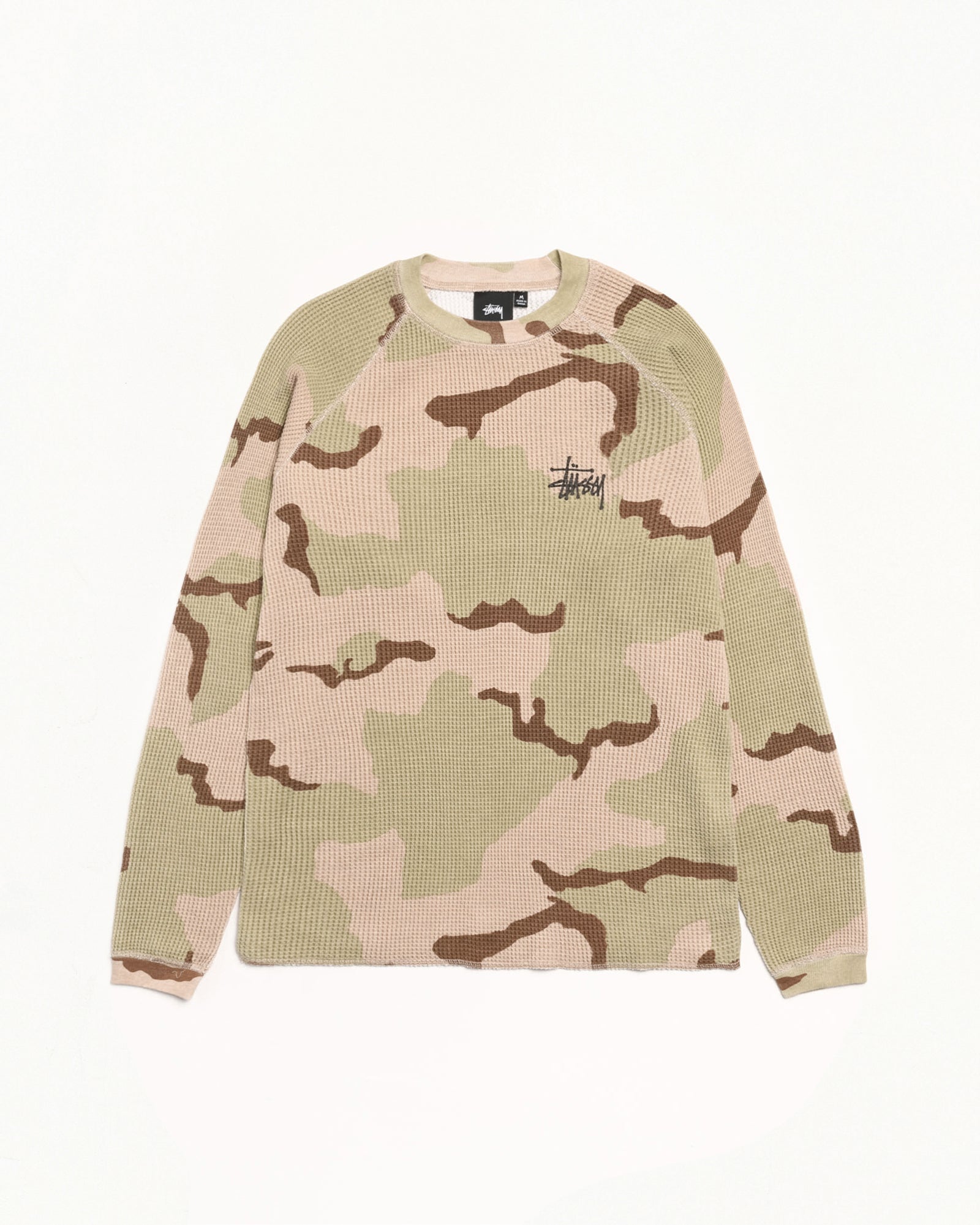 Basic Stüssy Thermal – Sand Camo | Tops | Stüssy Japan