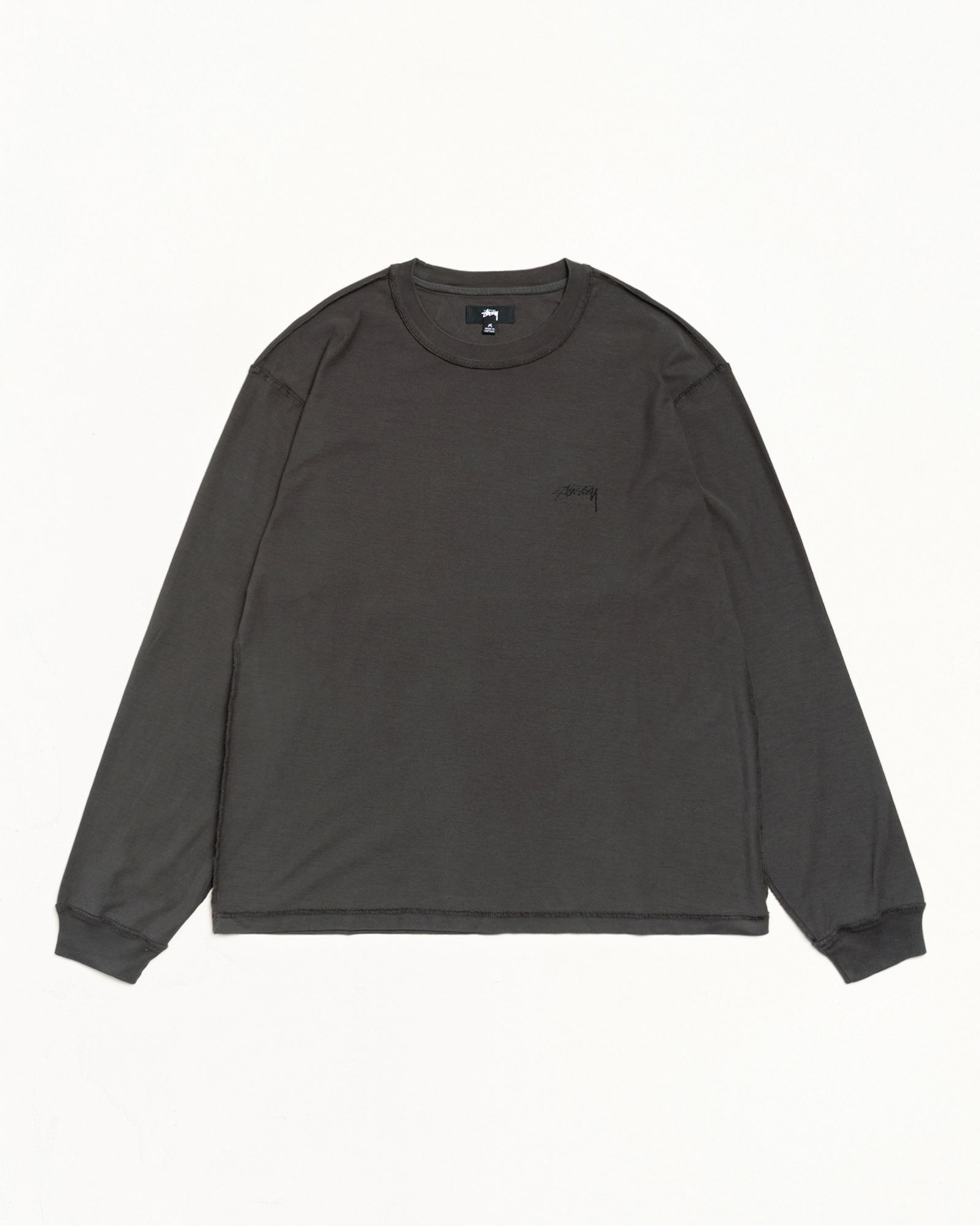 Lazy LS Tee – Vintage Black | Tees | Stüssy Japan