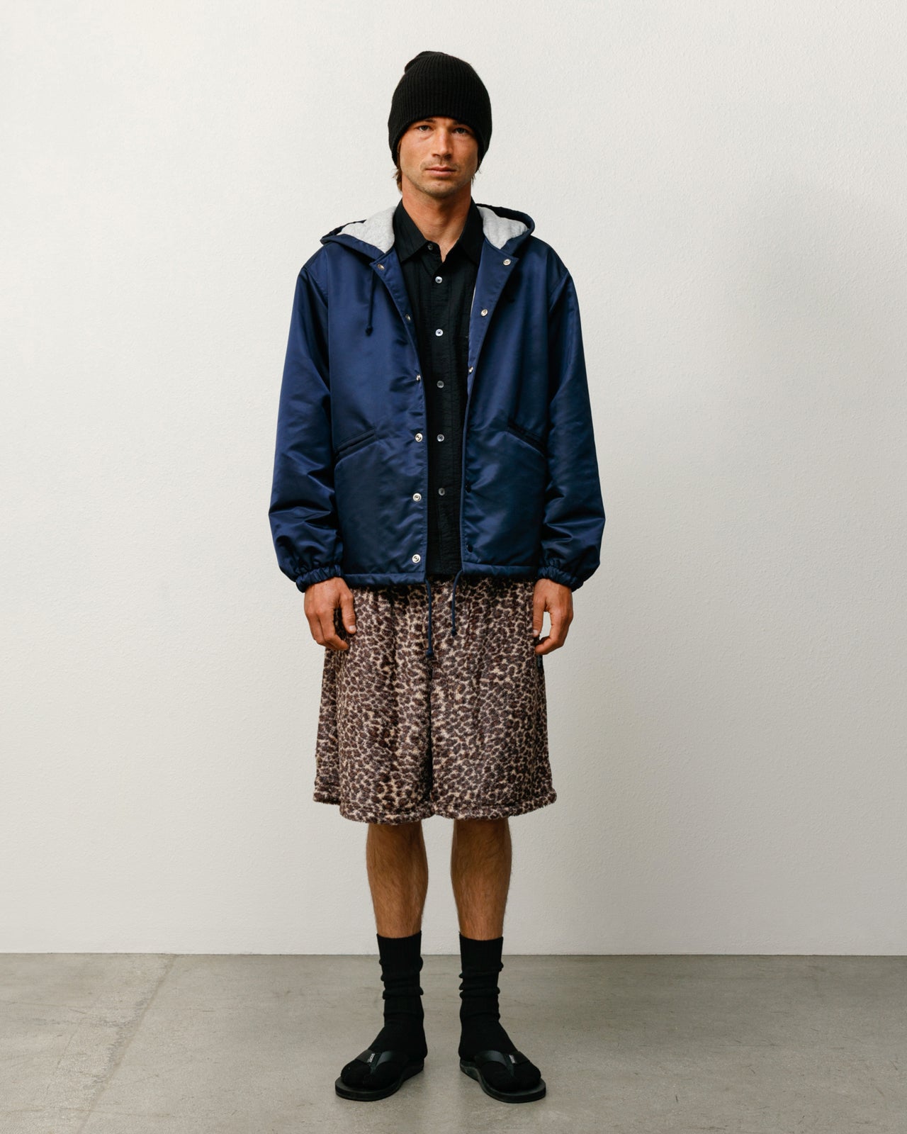 Hooded Coaches Jacket – Navy | Outerwear | Stüssy Japan