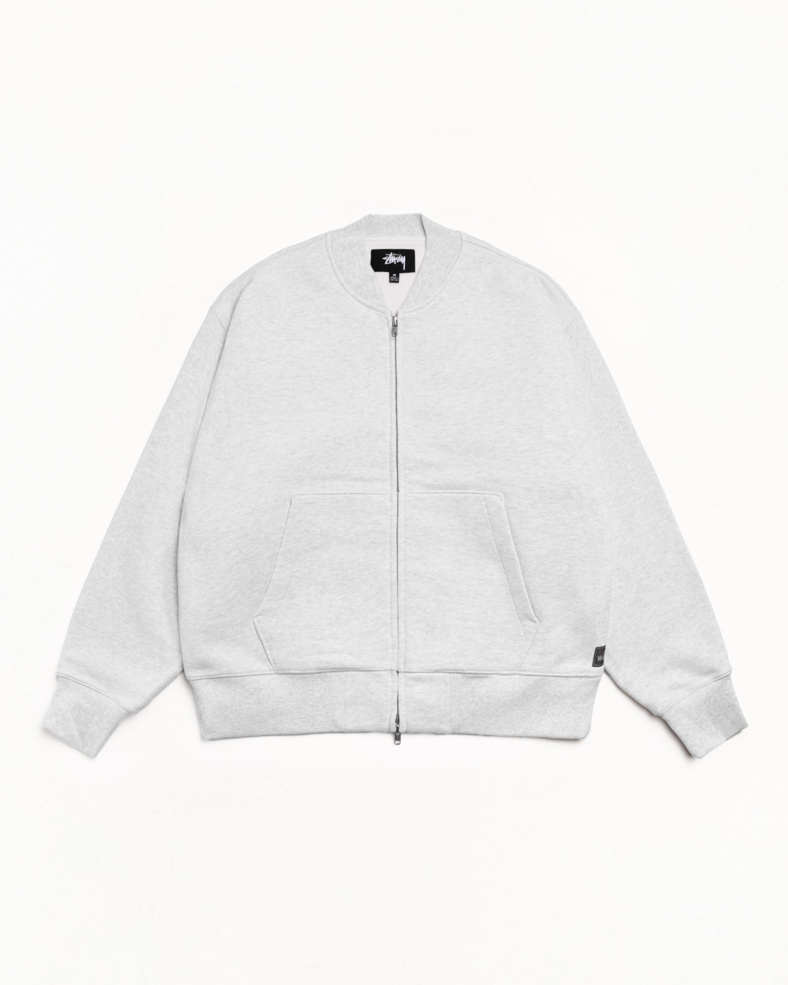 Thermal Lined Fleece Bomber – Ash Heather | Sweats | Stüssy Japan