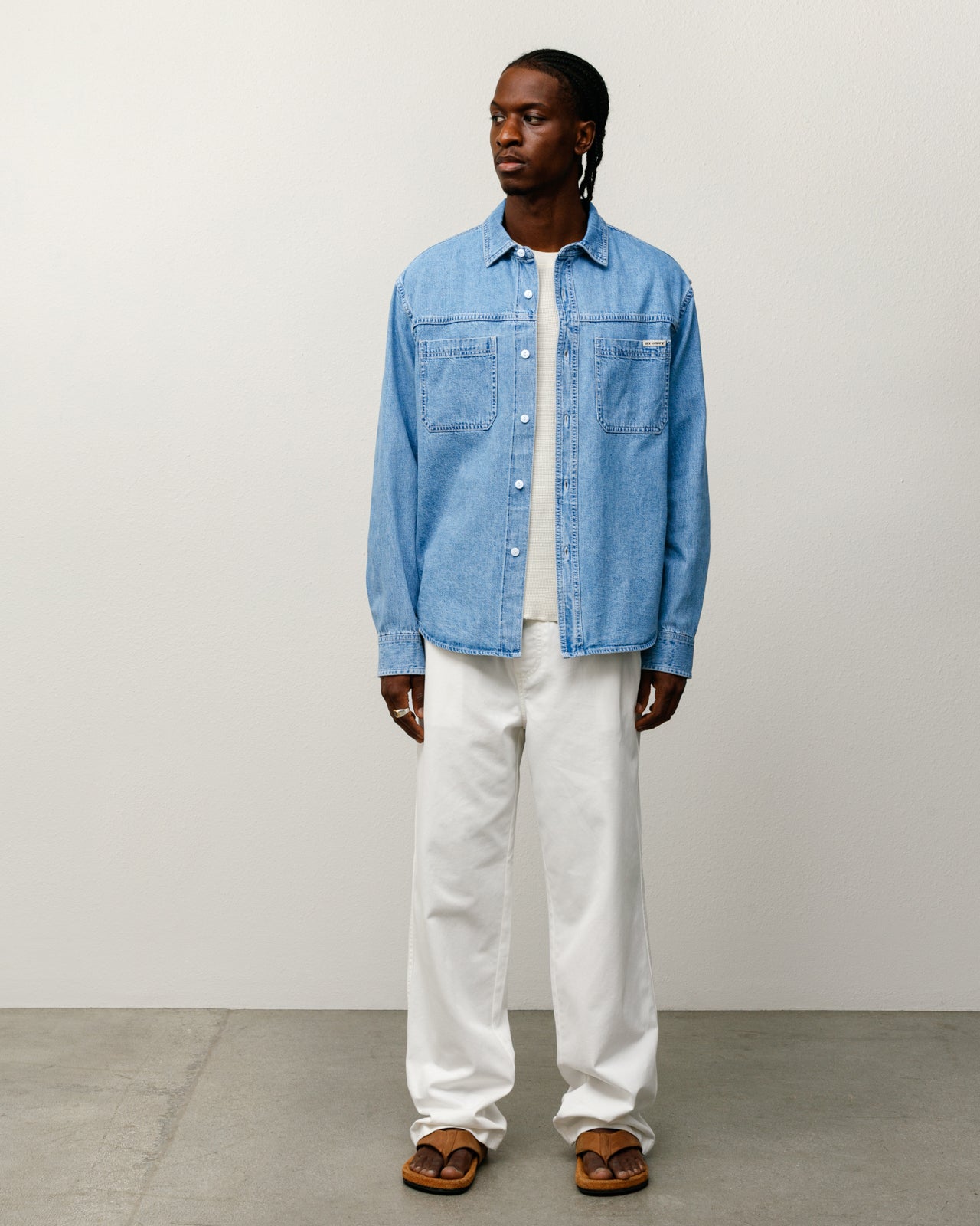 Work Denim Shirt – Light Denim | Tops & Shirts | Stüssy Japan
