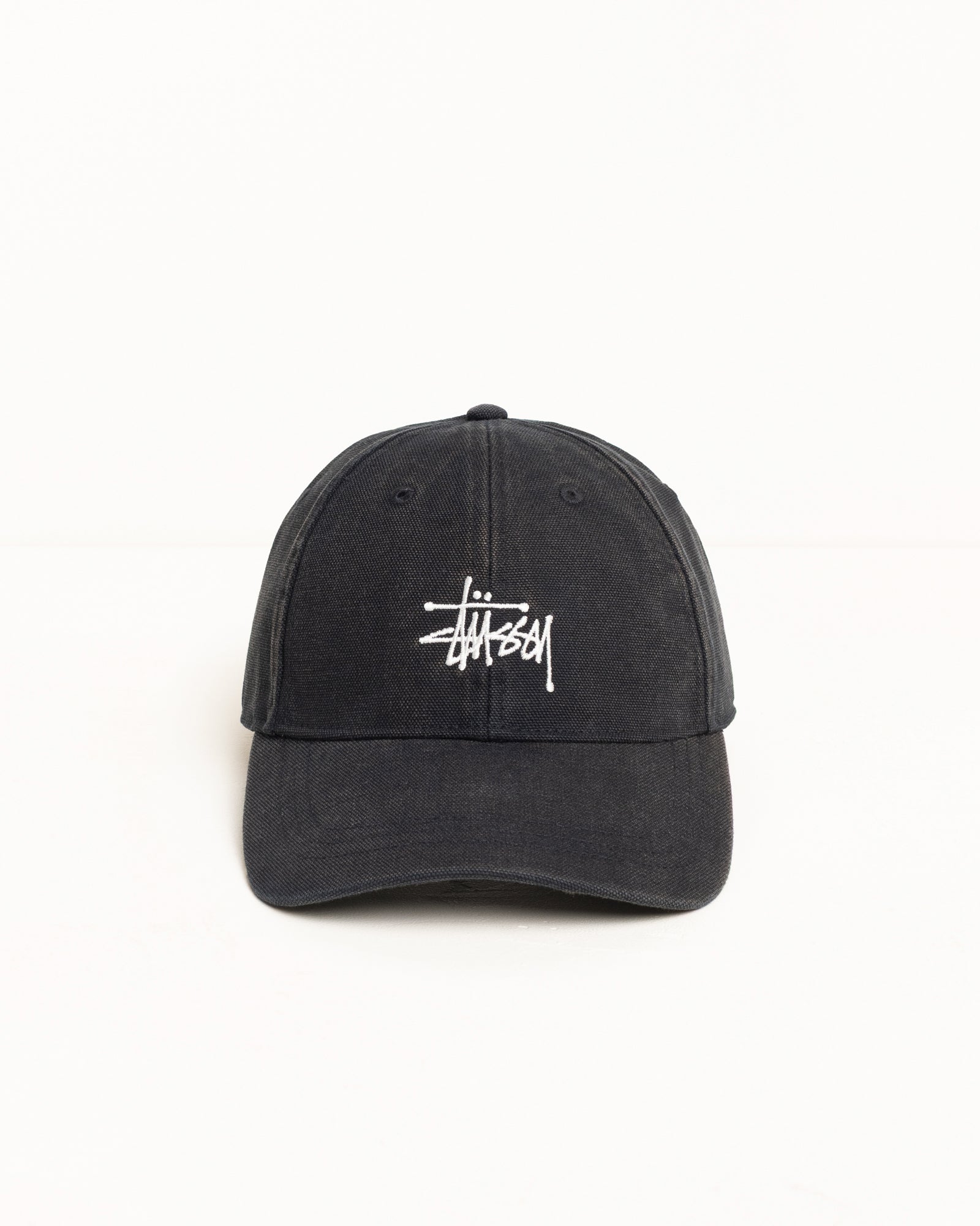 Basic Stüssy Cap Washed Canvas – Black | Headwear | Stüssy Japan