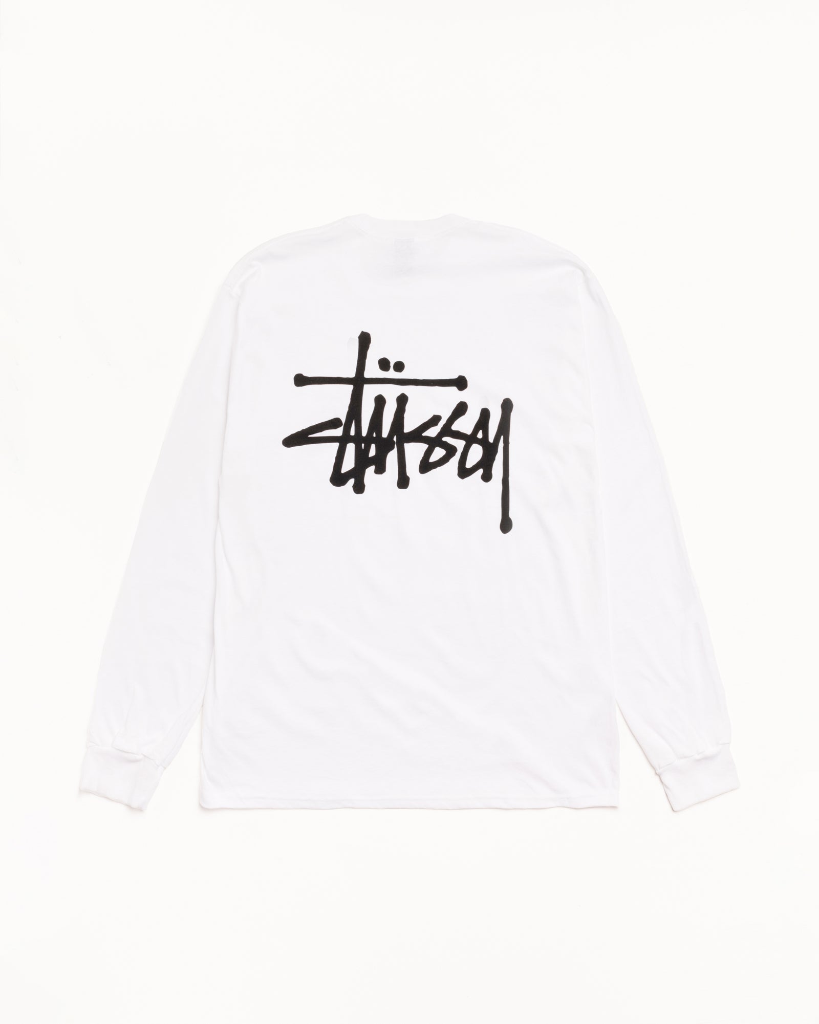 Basic Stüssy LS Tee – White | Tees | Stüssy Japan