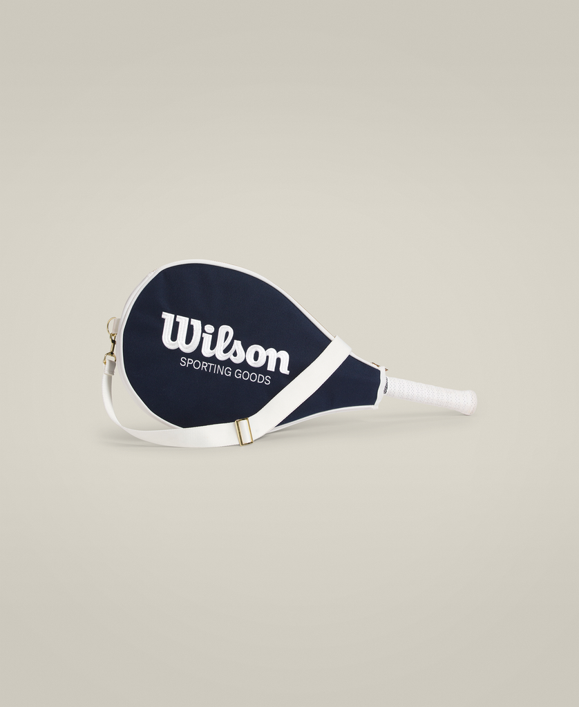 レトロ ラケットカバー - クラシックネイビー by Wilson Japan