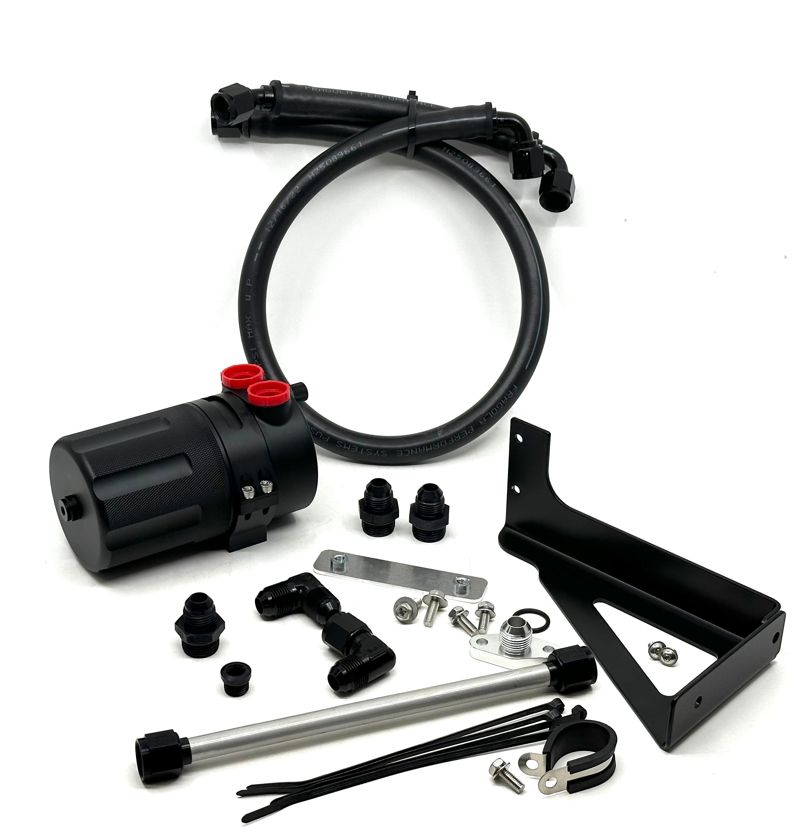 Mazda RX7 FD3S Assembled LARGE Catch Can Kit for TURBLOWN OIL